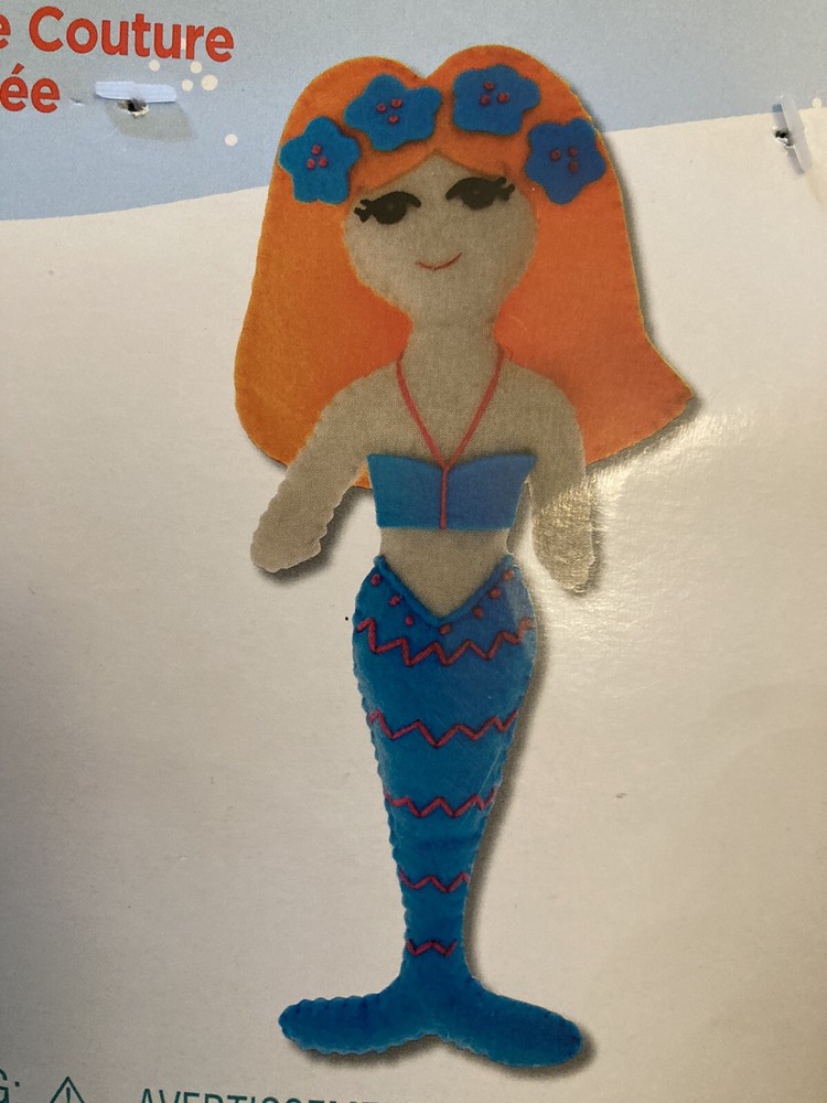 CREATOLOGY Mermaid Felt Doll Sewing Kit New