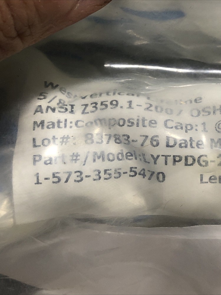 NEW 50Ft 5/8 Inch Westfall Pro Vertical Lifeline Rope