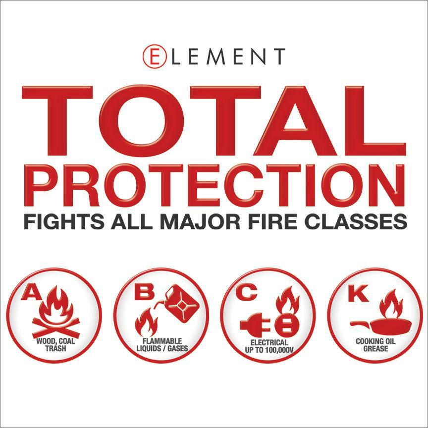 Element Fire E100 Industrial Portable Fire Extinguisher - 40100