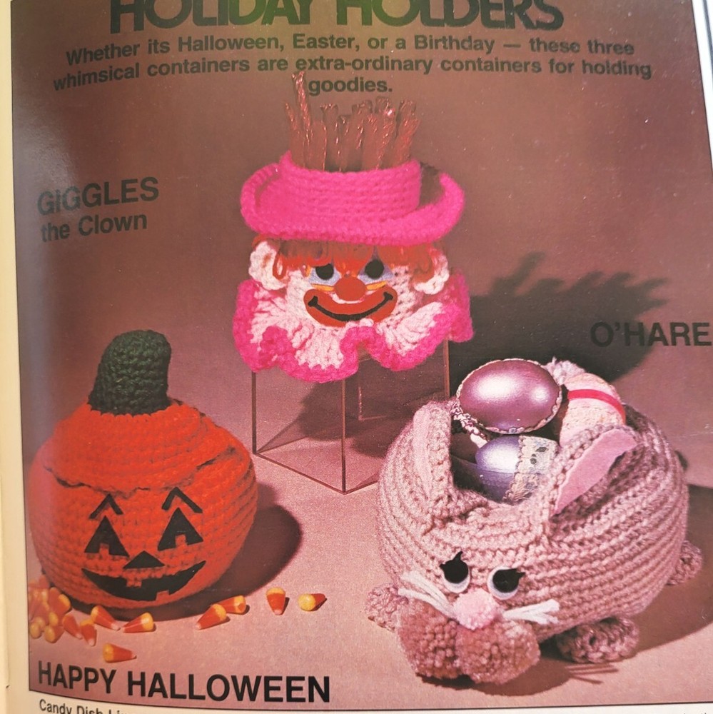 Plaid Enterprises 7419 Crochet Catch-Alls Containers Pattern Leaflet Booklet