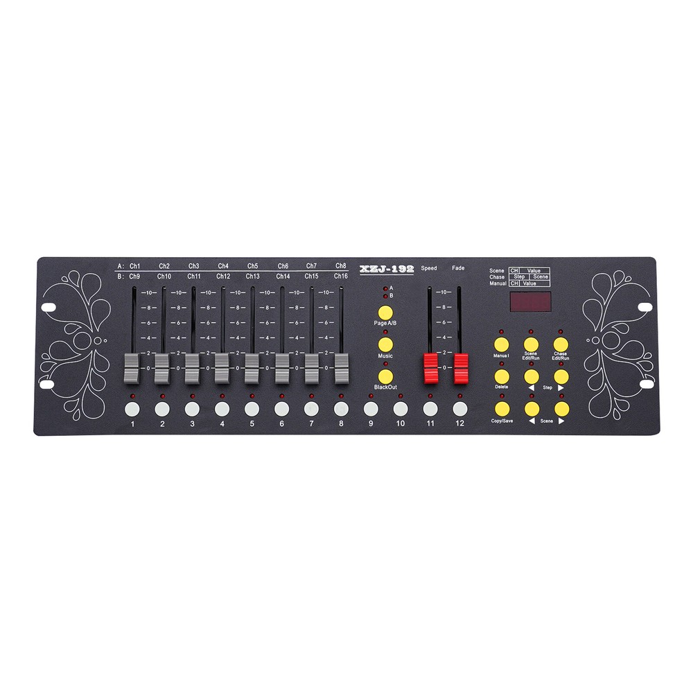 DJ DMX 512 192 Channels Operator Console Controller For Stage Lighting DJ Party