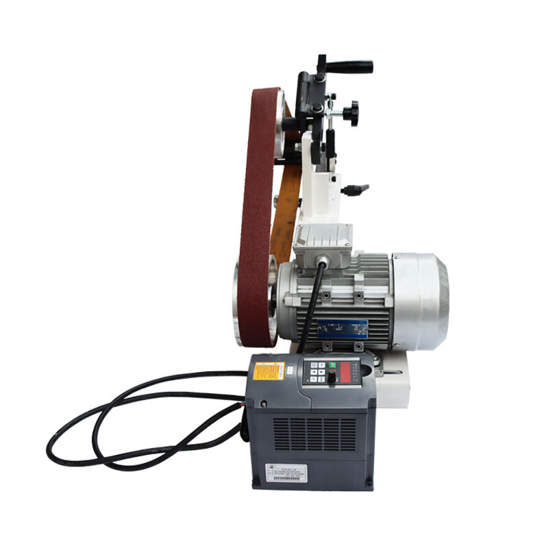 Stepless Speed 72" Sand Belt Machine 110V 2hp Frequency Conversion w/Base Polish
