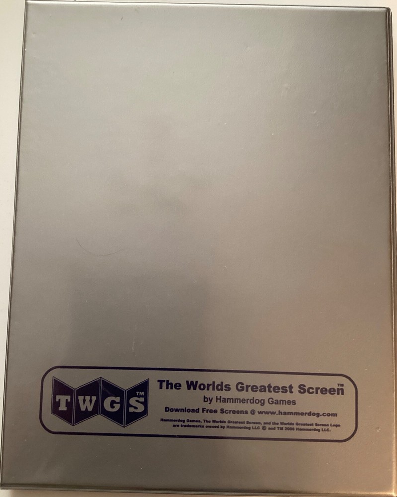 Worlds Greatest Roleplaying Screen Customizable Four Panel MINT Hammerdog Games