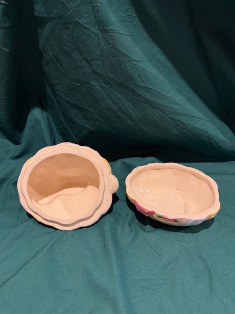 Vtg Hermitage Pottery Fine Ceramic Rabbit Egg Candy Dish NIB