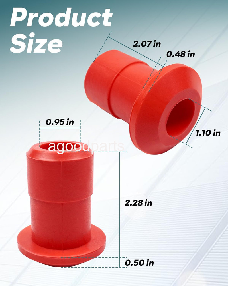 Fits For 2008-2020 Nissan Rogue Front & Rear Poly Subframe Bushing Kit Red