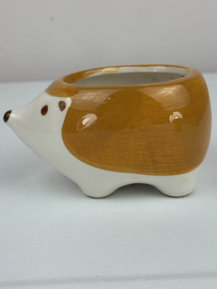 Mini Ceramic Animal Planter Pot Hedgehog Great Gift