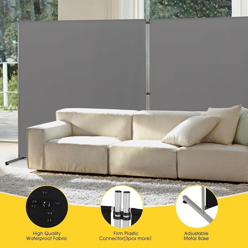 Lightweight Freestanding Room Divider Durable Privacy Screen Office Partition US