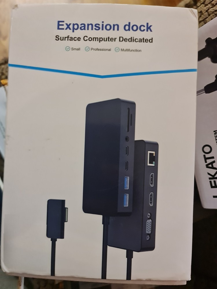 Microsoft Surface Docking Station, 12 in 1 Triple Display Surface Dock...