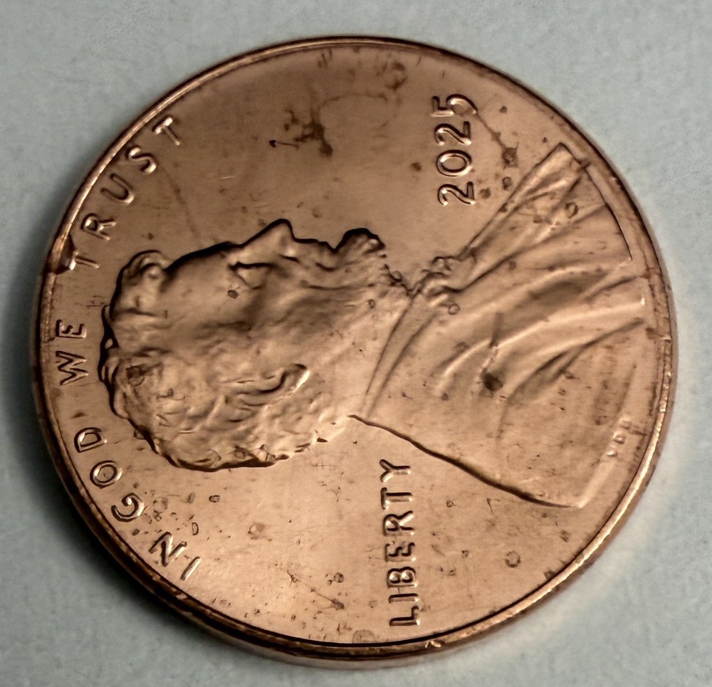 2025 Uncirculated Lincoln Shield Penny Obverse Error (#629)
