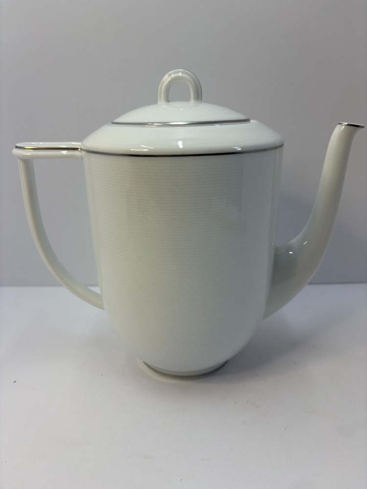 Bernardaud Limoges Platinum trim coffe pot