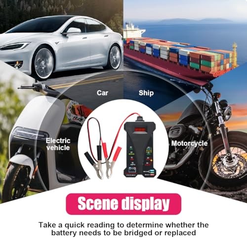 12V Digital Car Battery Tester Voltmeter - Alternator Charging System Analyzer