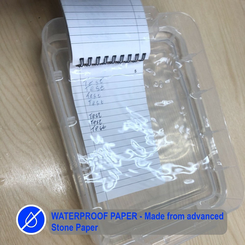 Security Officers Notebook, Serial Numbered, 100 pages, Waterproof, Pocket sized