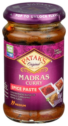 Pataks Paste Curry Madras 10 OZ Pack Of 6