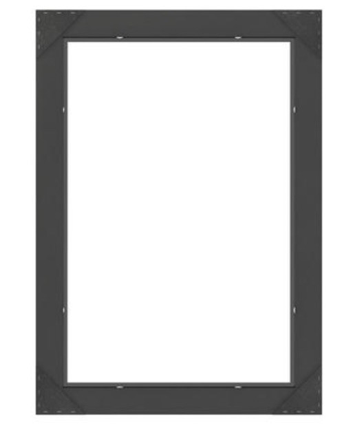 Delta® 33"W × 47"H Matte Black Mirror Frame Rectangle NEW