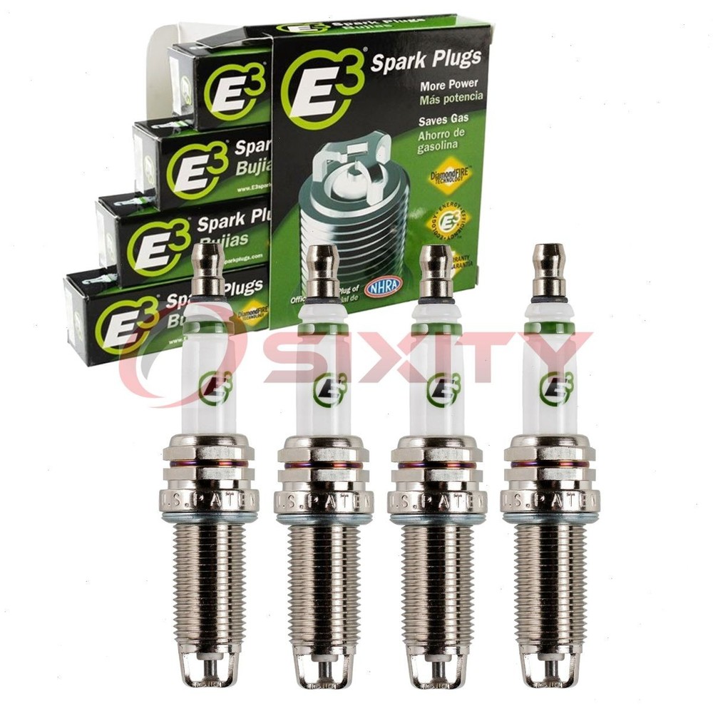 4 pc E3 Spark Plugs for 2006-2012 Mitsubishi Eclipse 2.4L L4 Ignition Wire bi