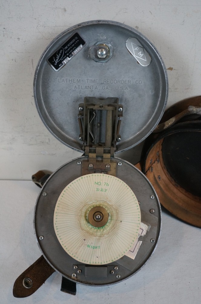 Lathem Model 76-E Electronic Watchman's Time Recorder Security Guard Clock