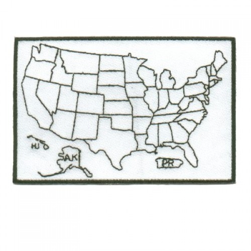 STATES TRAVELED PATCH LARGE
