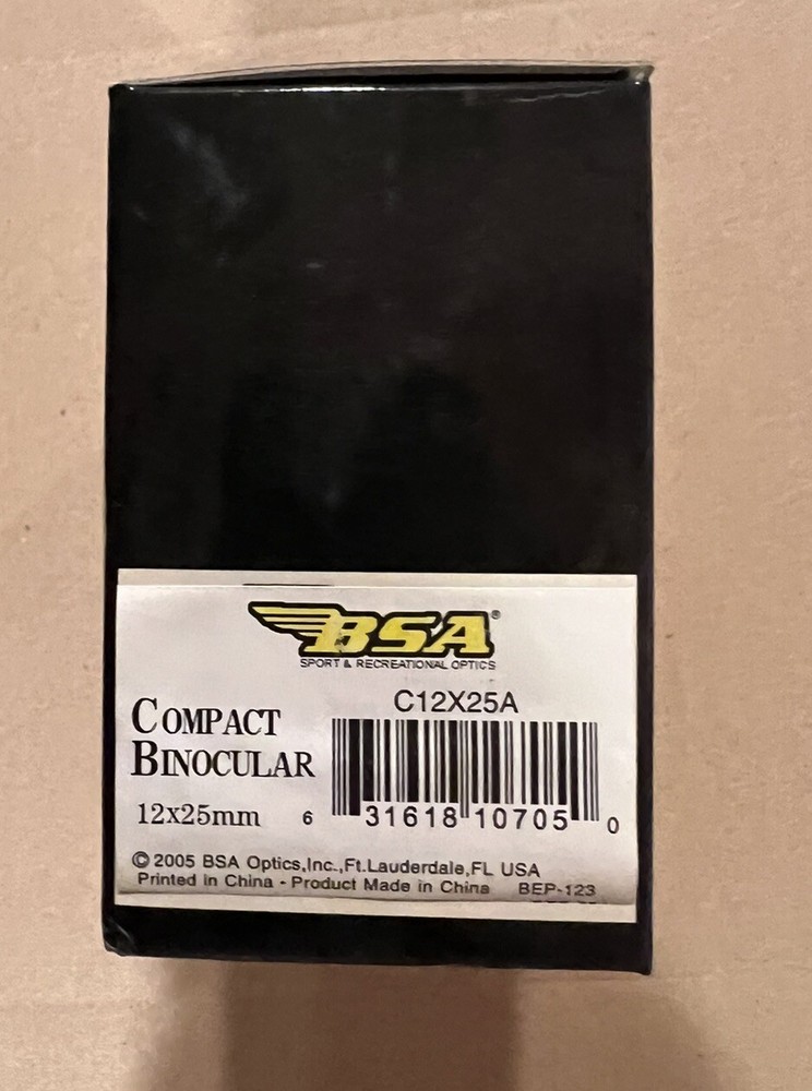 BSA Compact Binoculars 12x25mm C12X25A