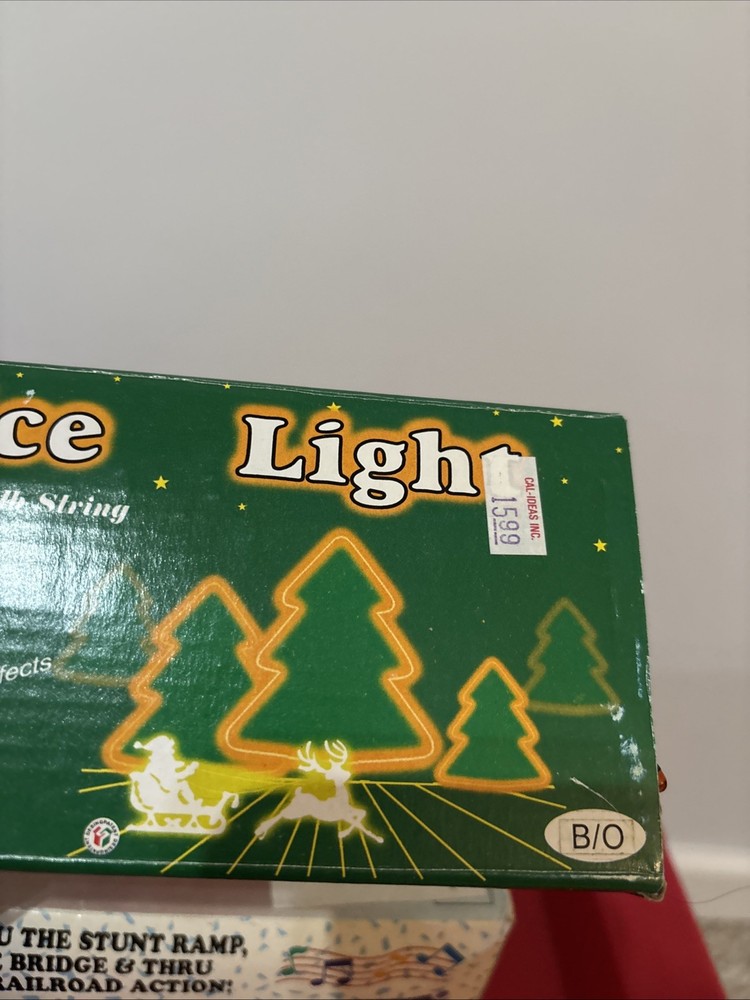 GOLD ORANGE RICE LIGHTS 140 MINI BULB STRING 21' FLASH VTG RARE MULTI FUNCTION