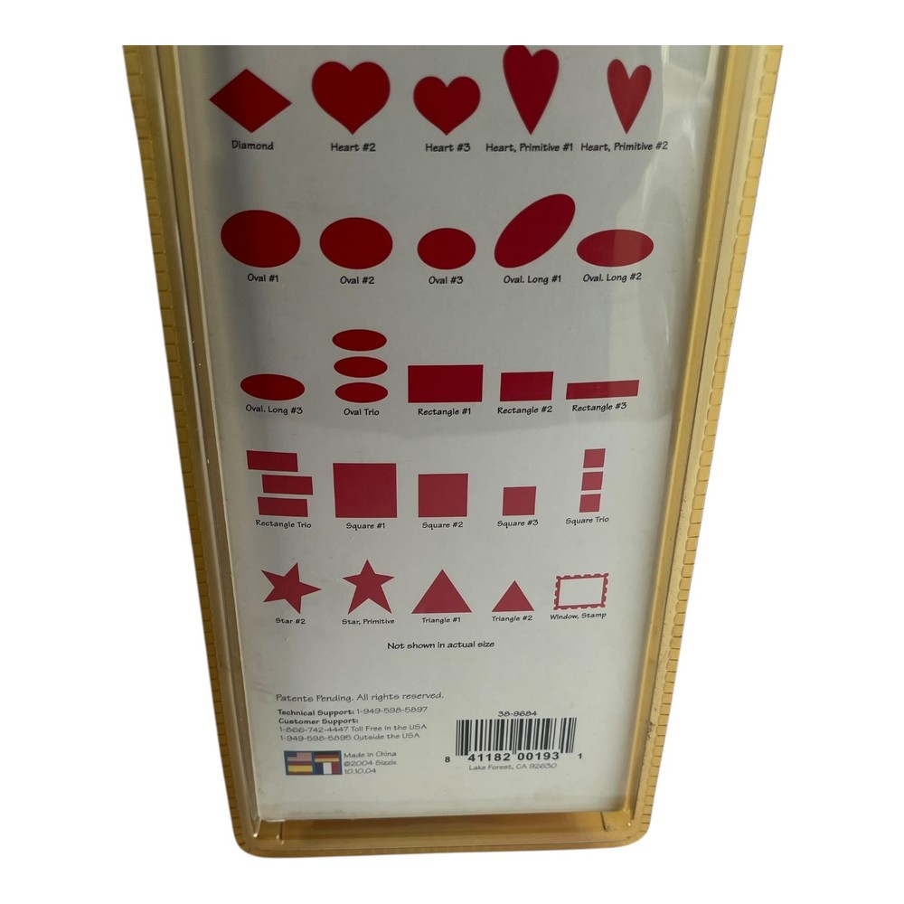 Sizzix Sizzlits Window & Frame Making Set 35 Dies Storage Case New