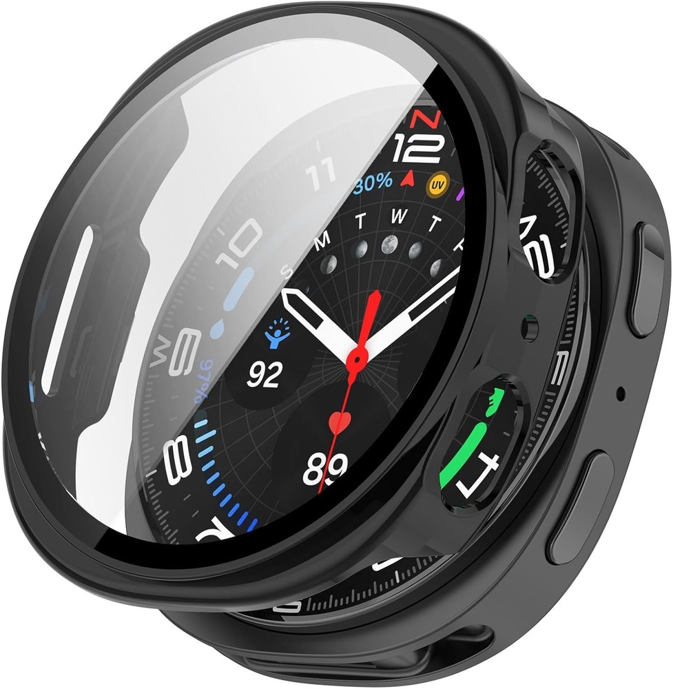 Full Coverage PC Protective Case & Tempered Glass Screen Protector for Galaxy Wa