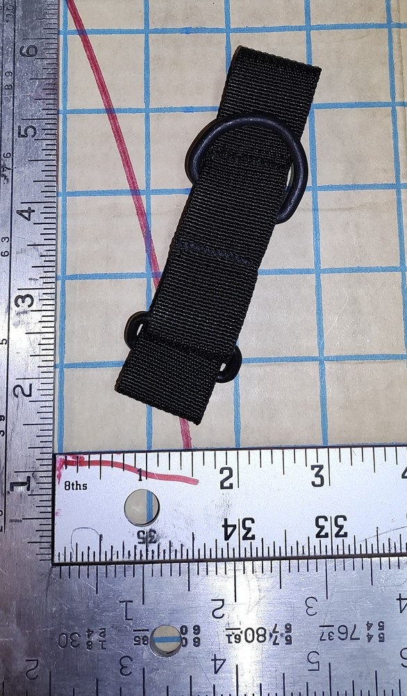 Rifle Sling Mount Adjustable Strap Nylon D Ring Hook & Loop