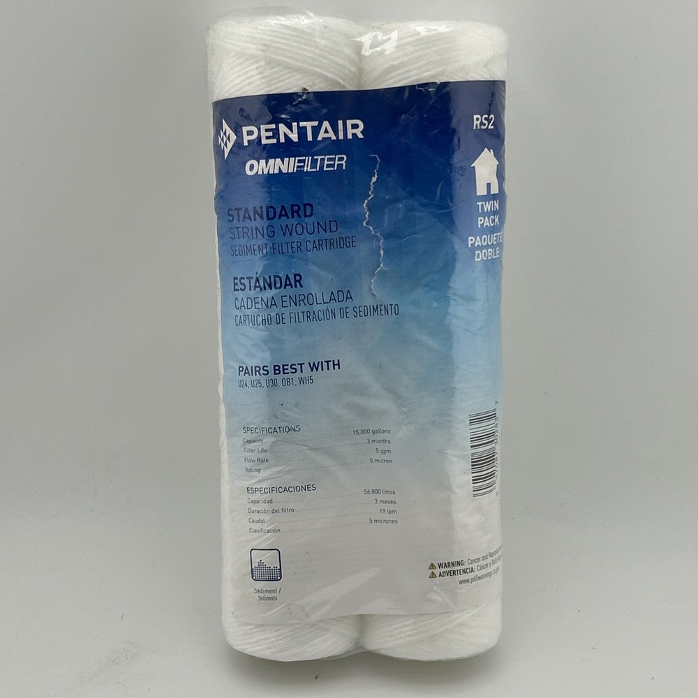 Pentair OmniFilter Twin Pack String Wound Sediment Cartridge