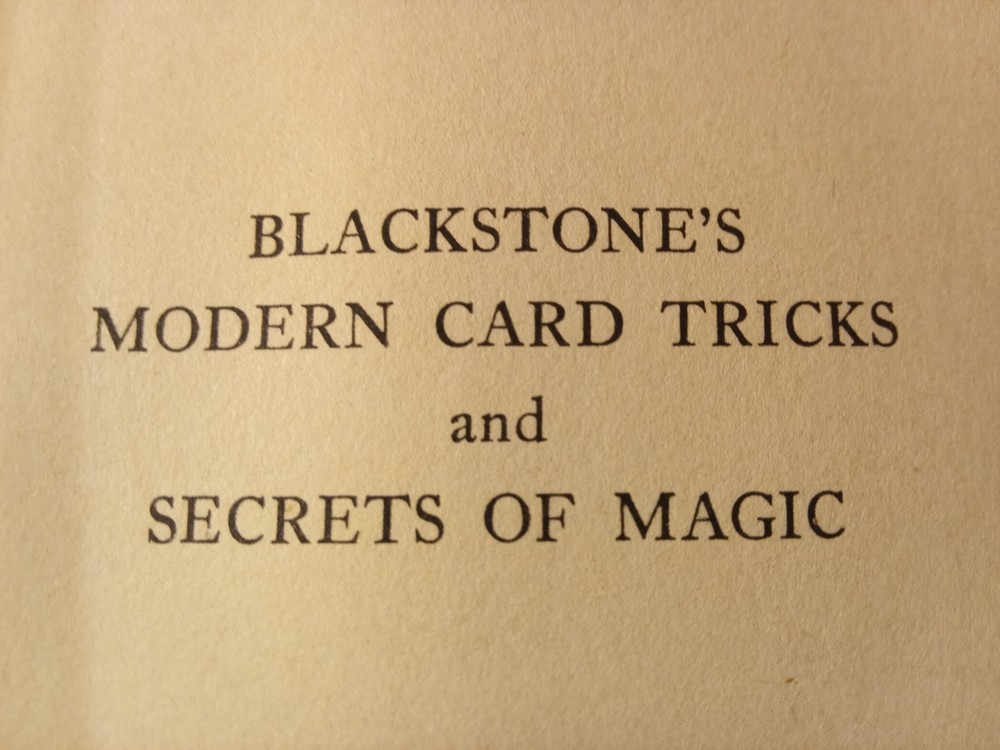 Magic Secrets Revealed: Blackstone Modern Card Tricks and Modern Coin Magic