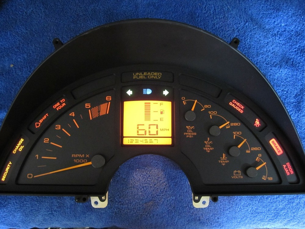 Corvette C4 digital Analog dash instrument cluster Rebuilt 1991 91
