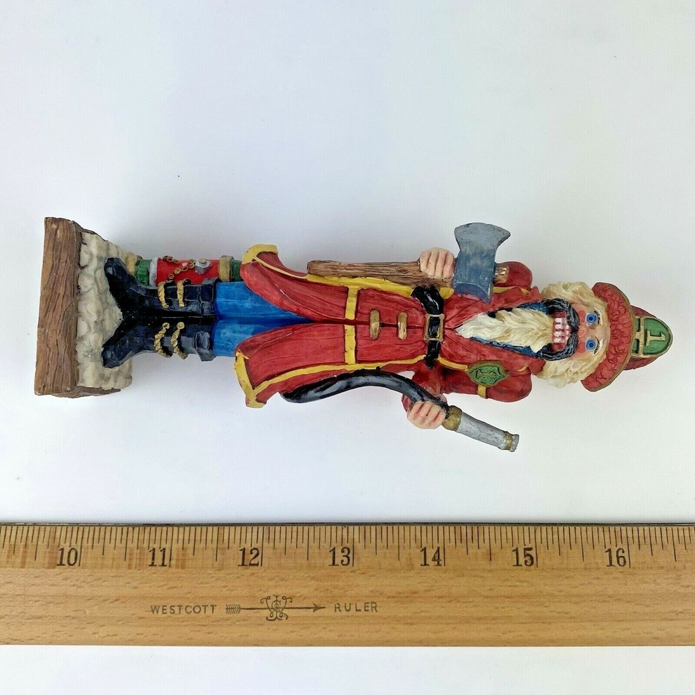 FIREMAN Nutcracker Figurine 6” 1994 Roman Galleria Lucchese Classics Axe Gift