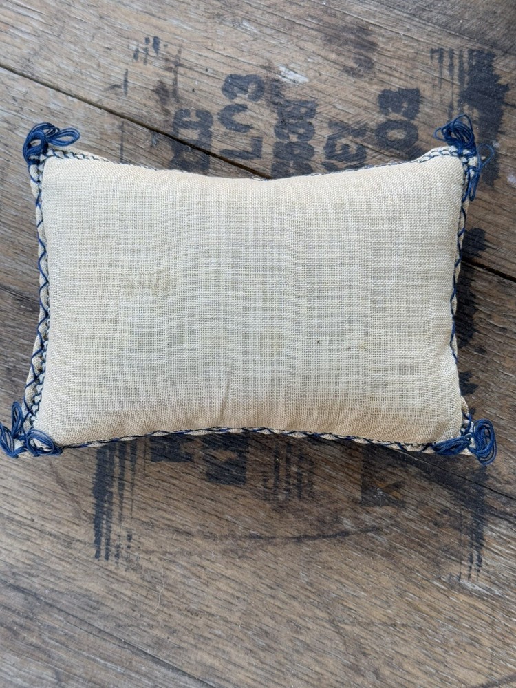 Antique Crewel Work Pin Cushion