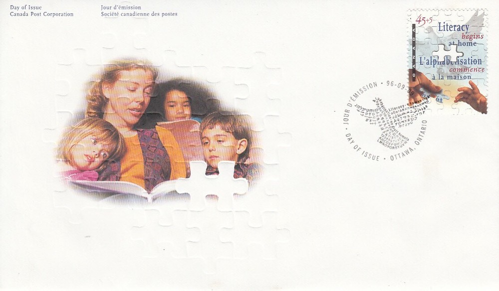 Canada FDC # B13   " CANADIAN LITERACY "