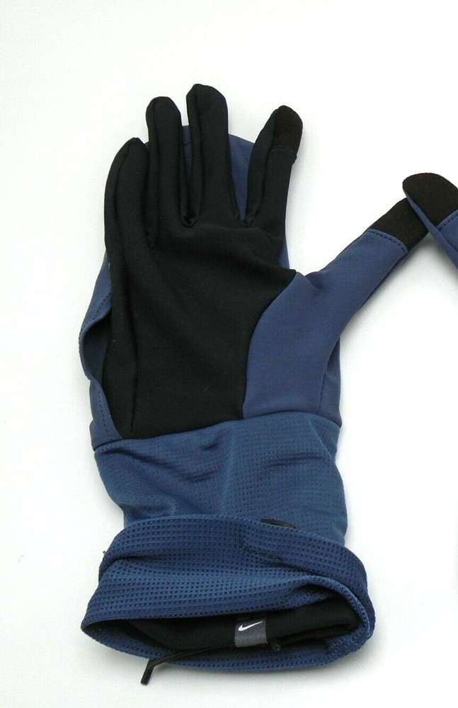 Nike Women's Transform Running Gloves / Mitt Thunder Blue/Black/Silver Medium