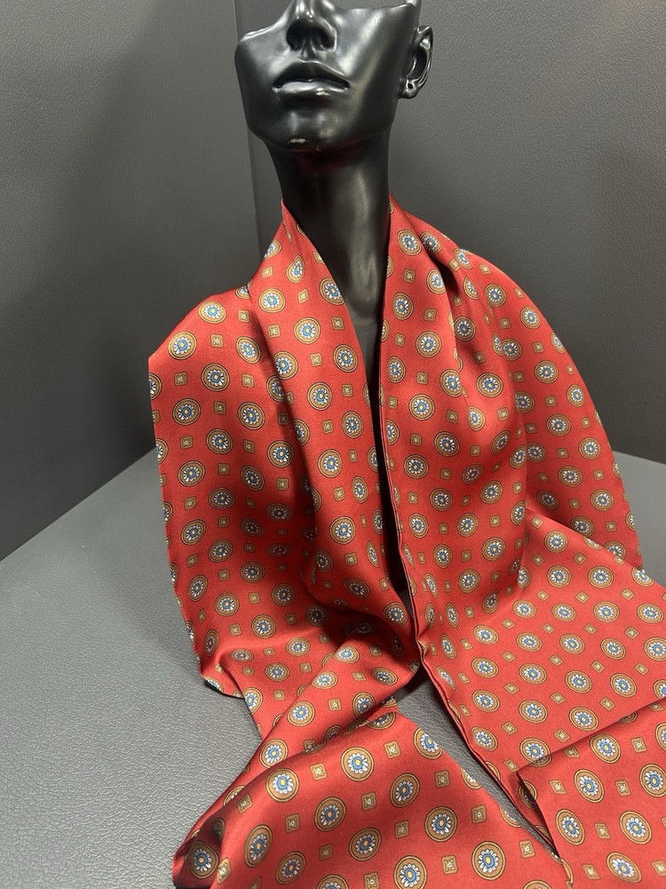 Men's Caracciolo Pure Silk Tailored Scarf