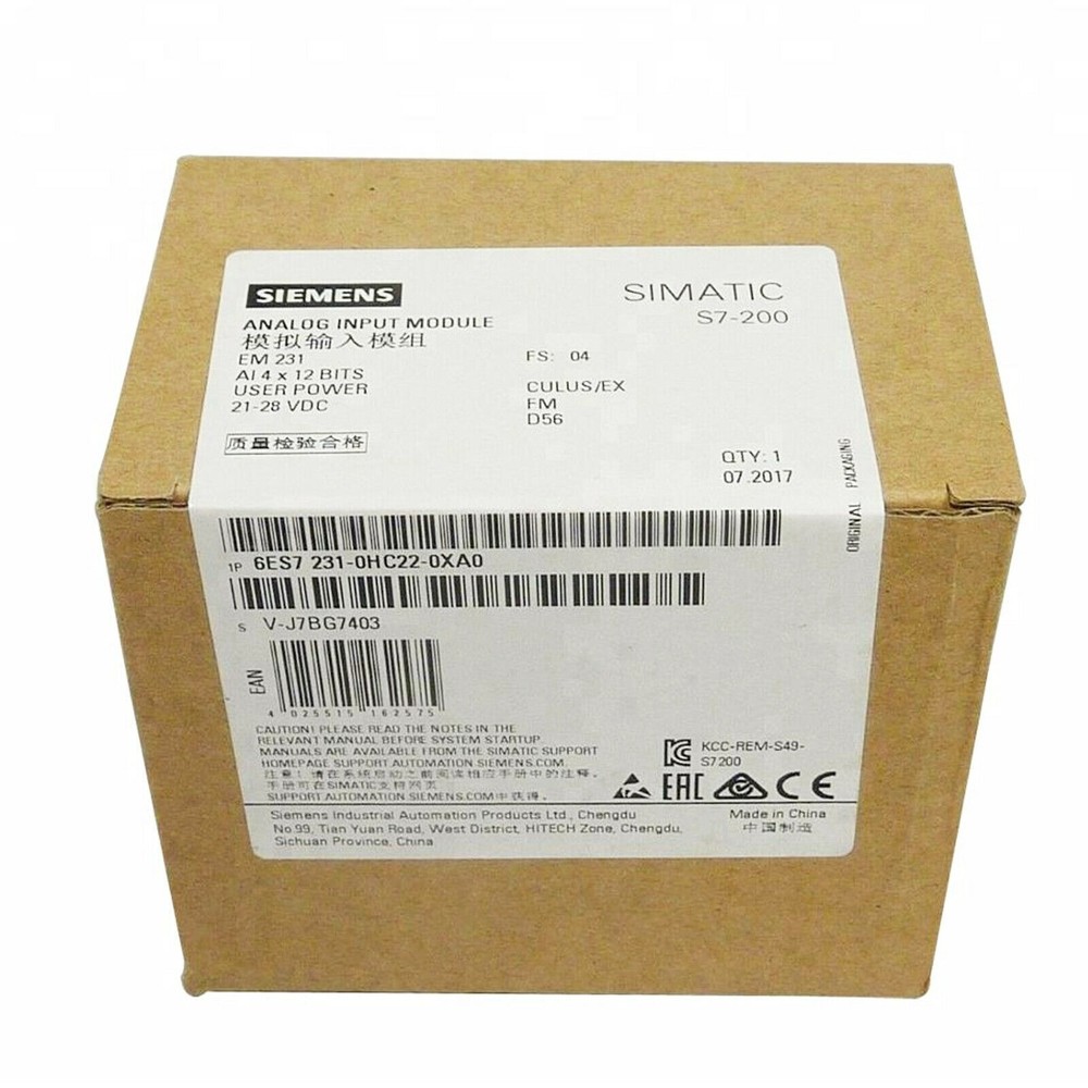 SIEMENS 6ES7 231-0HC22-0XA0 Analog Input Module New One 6ES7231-0HC22-0XA0
