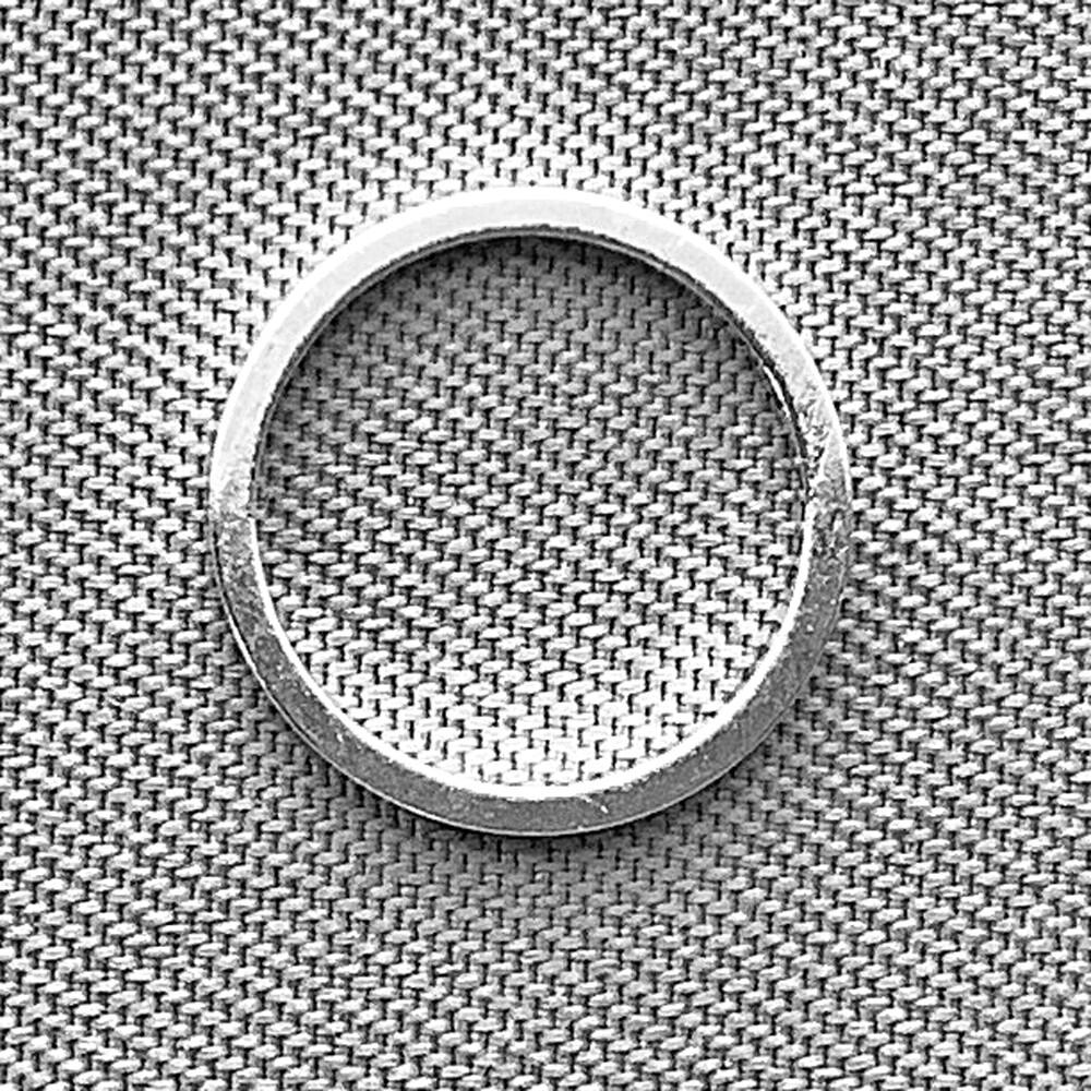 Round Flat Circle Connector Links 10mm Shiny Silver Plated Brass Q200 per Pkg