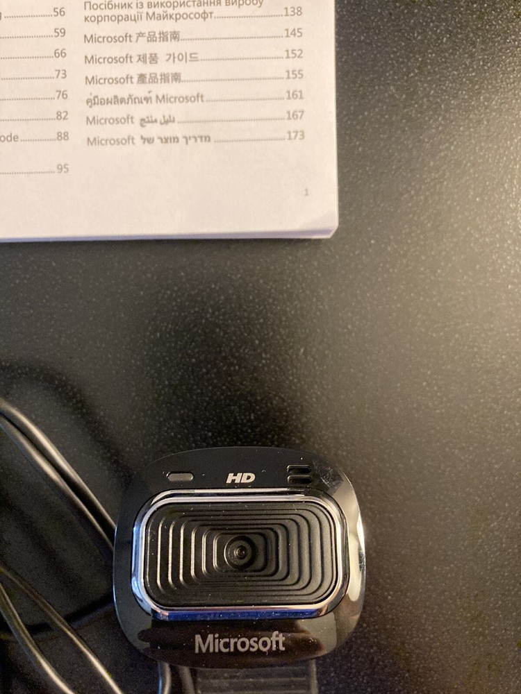 Microsoft Wired Lifecam HD USB Webcam Camera