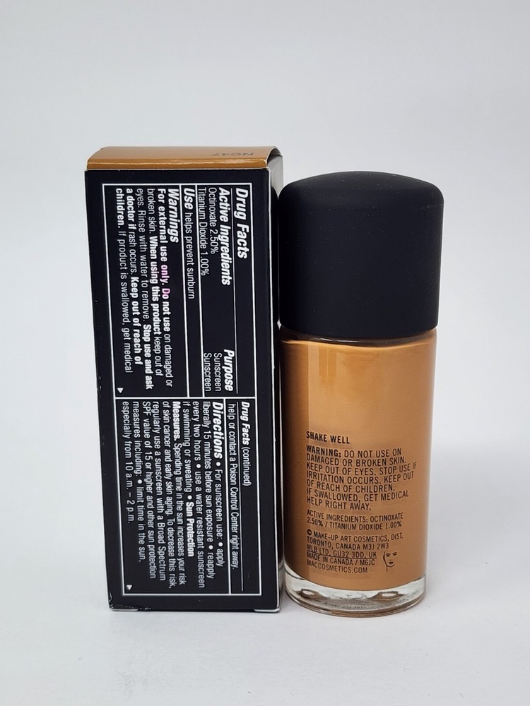 New Authentic MAC Cosmetics Studio Fix Fluid SPF 15 Foundation NC47