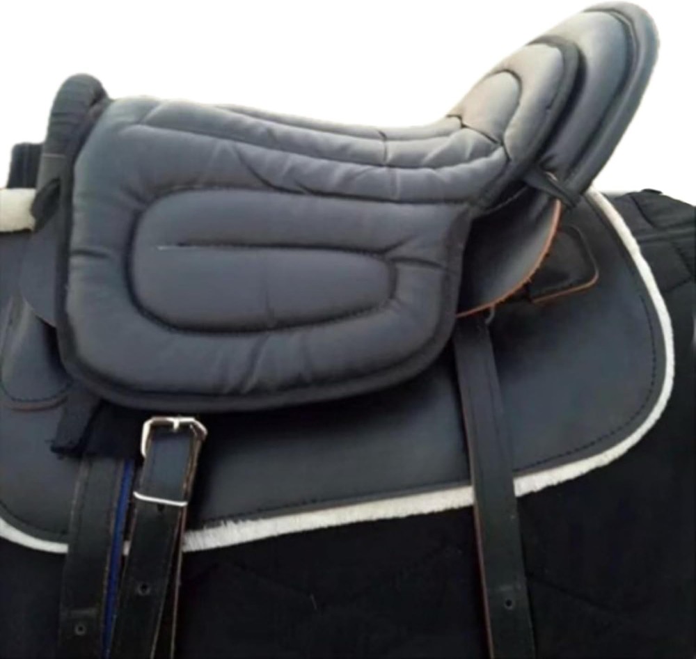 Seat Cushion Saddle Pad for Horses-Black