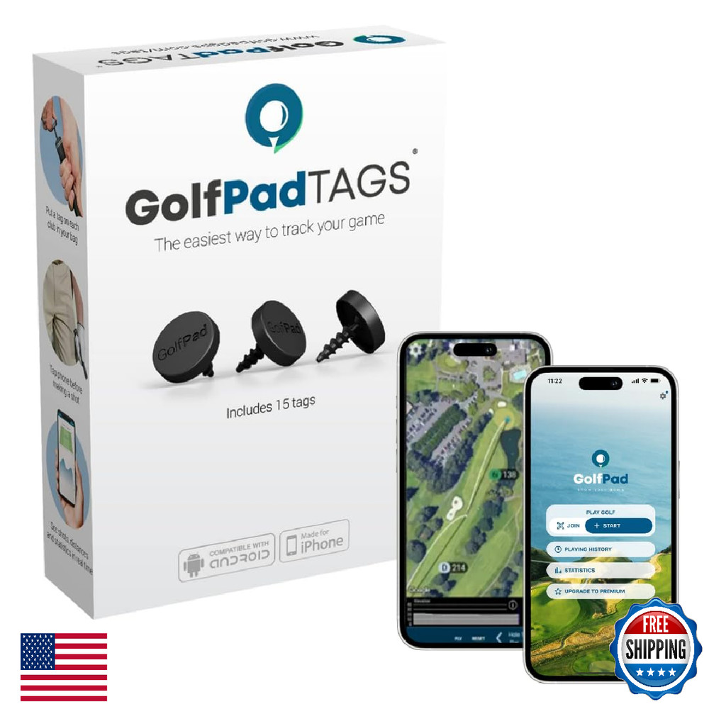 Golf Pad TAGS Automatic Swing Trainer System for Android & iPhone