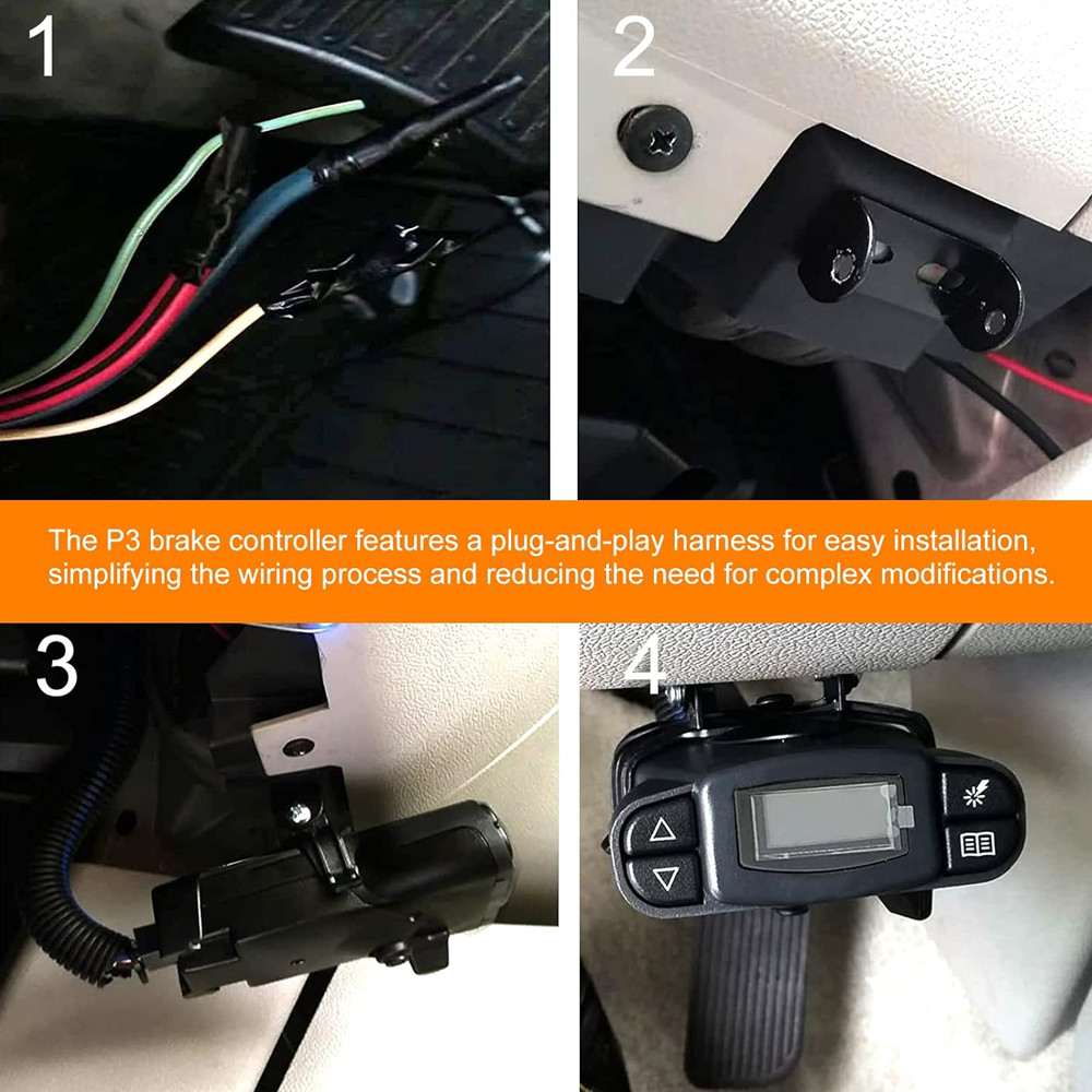 P3 Prodigy 90195 Electric Universal Trailer Brake Control Module Controller Box