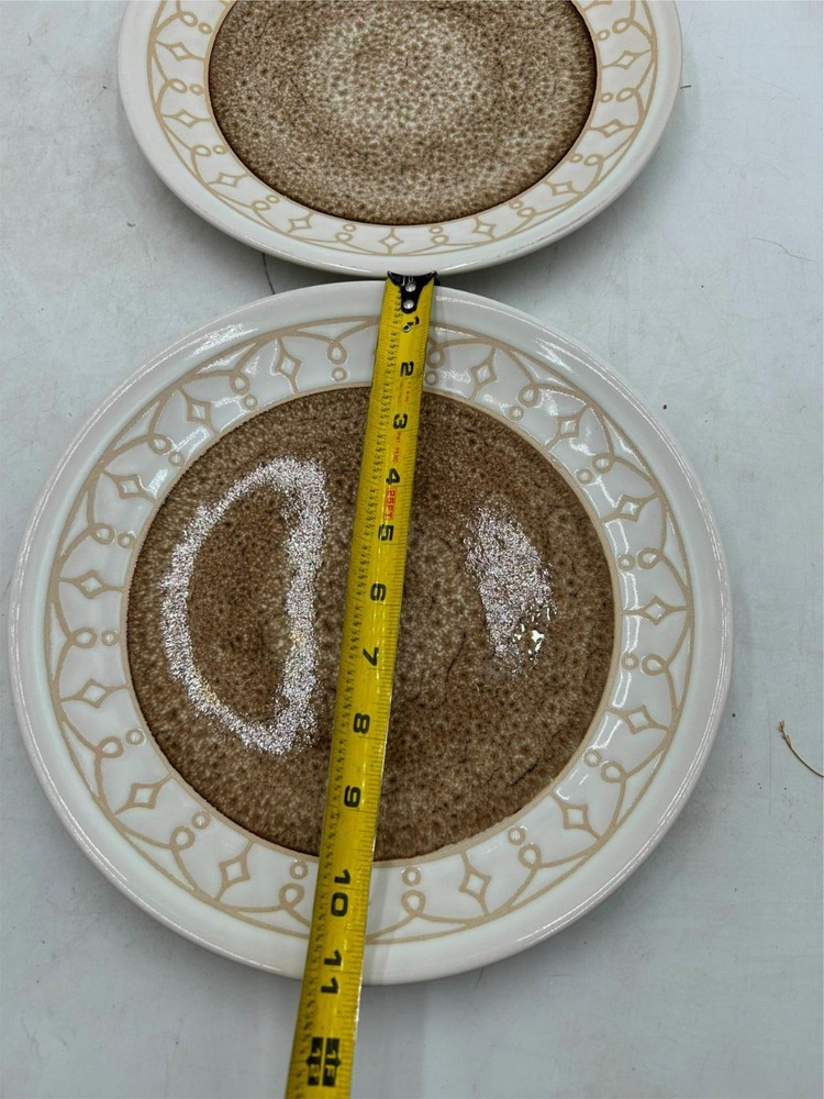 2) PFALTZGRAFF REMI BEIGE DINNER PLATES