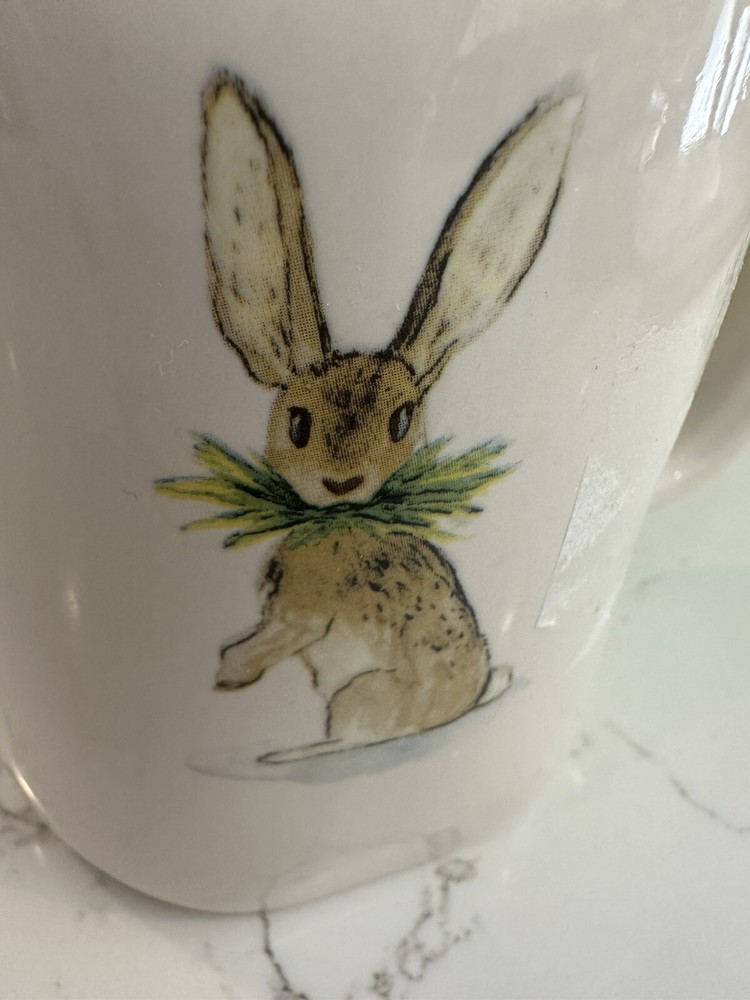 Rae Dunn by Magenta Easter Bunny Oversized Coffee Mug Cream