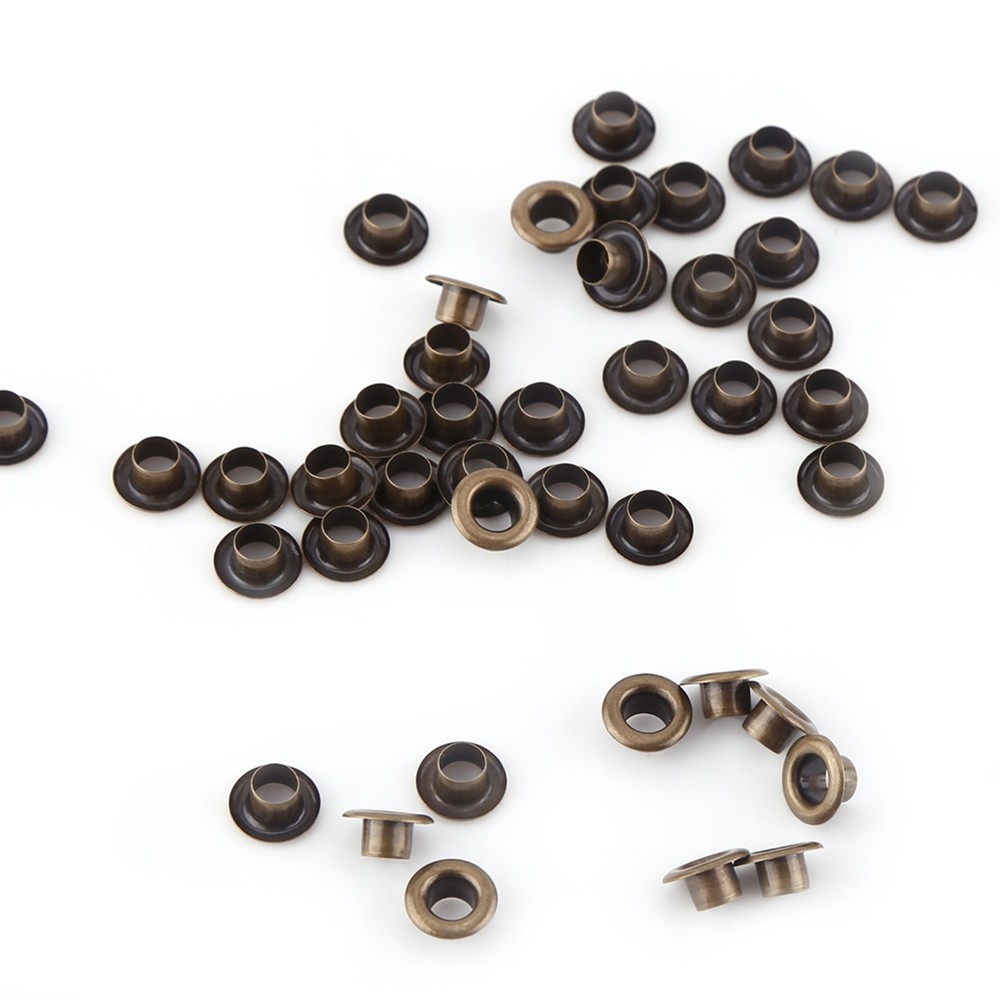 100Pcs 4mm Inner Diameter Small Grommets Eyelets W/Washers For Clothes Leather