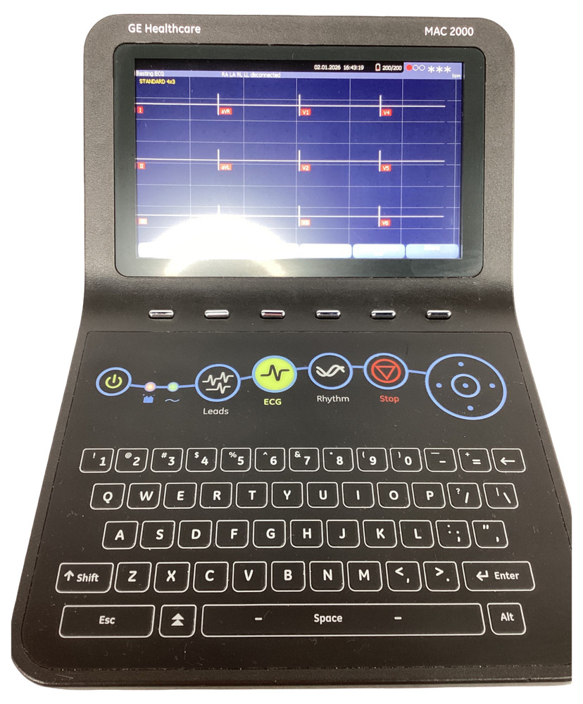 GE MAC 2000 RESTING EKG ECG MACHINE