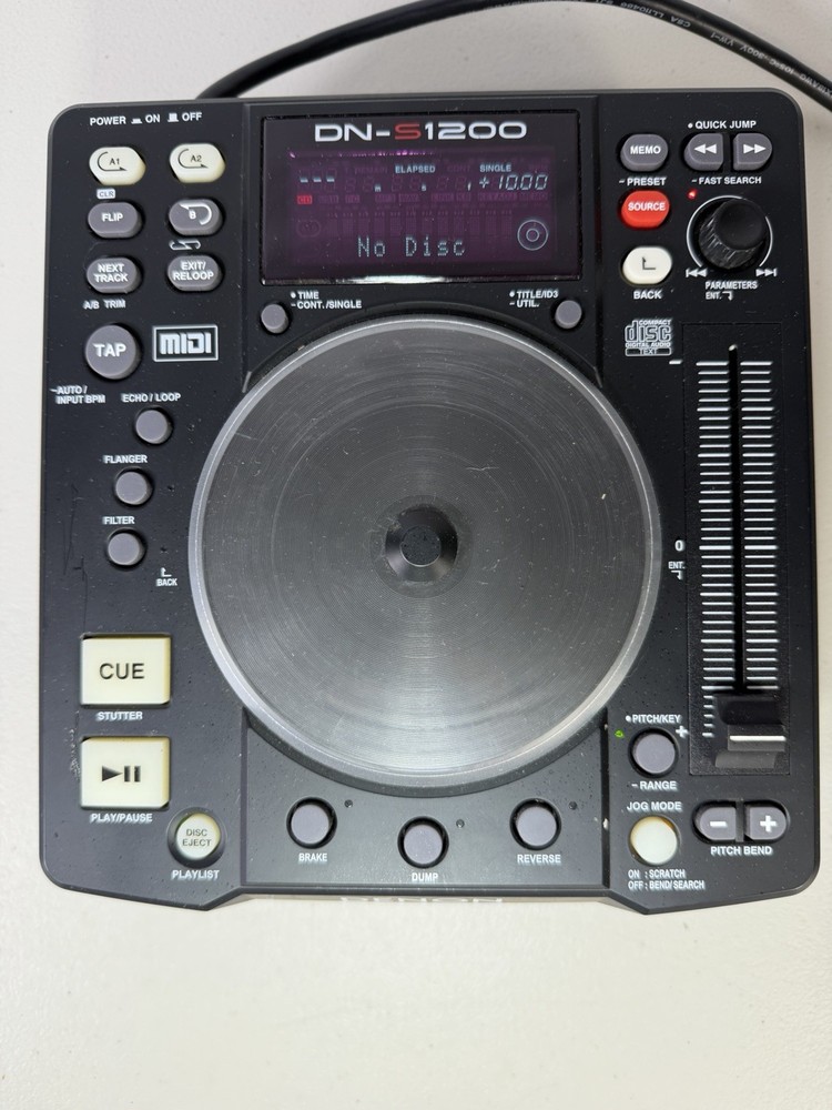 Denon DN-S1200 DJ CD USB Media Player MIDI Controller CDJ Tested