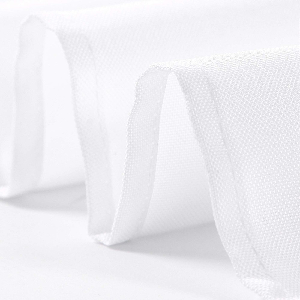 Ascoza 2pack 60x120 Inch White Rectangular Tablecloth 6 Feet Table Cloth in P...