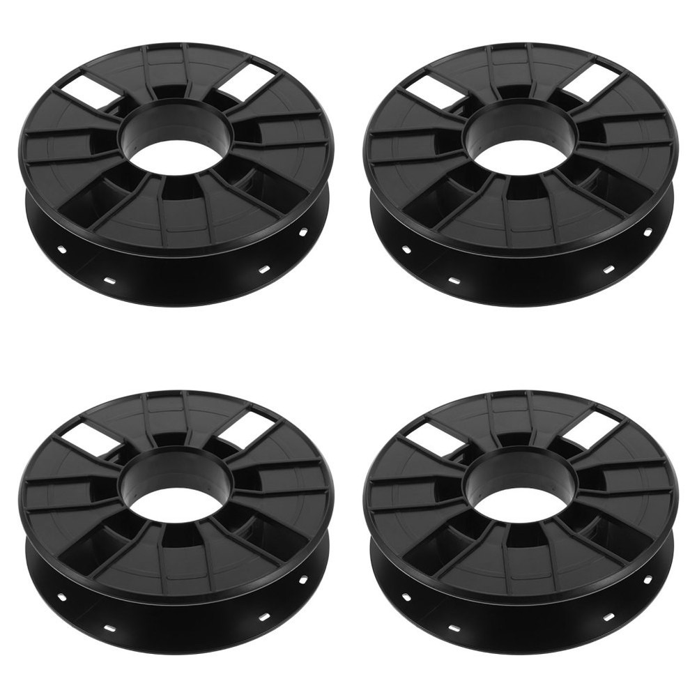 4 Pcs Printing Supplies Storage Extension Cord Roller Empty Cable Reel