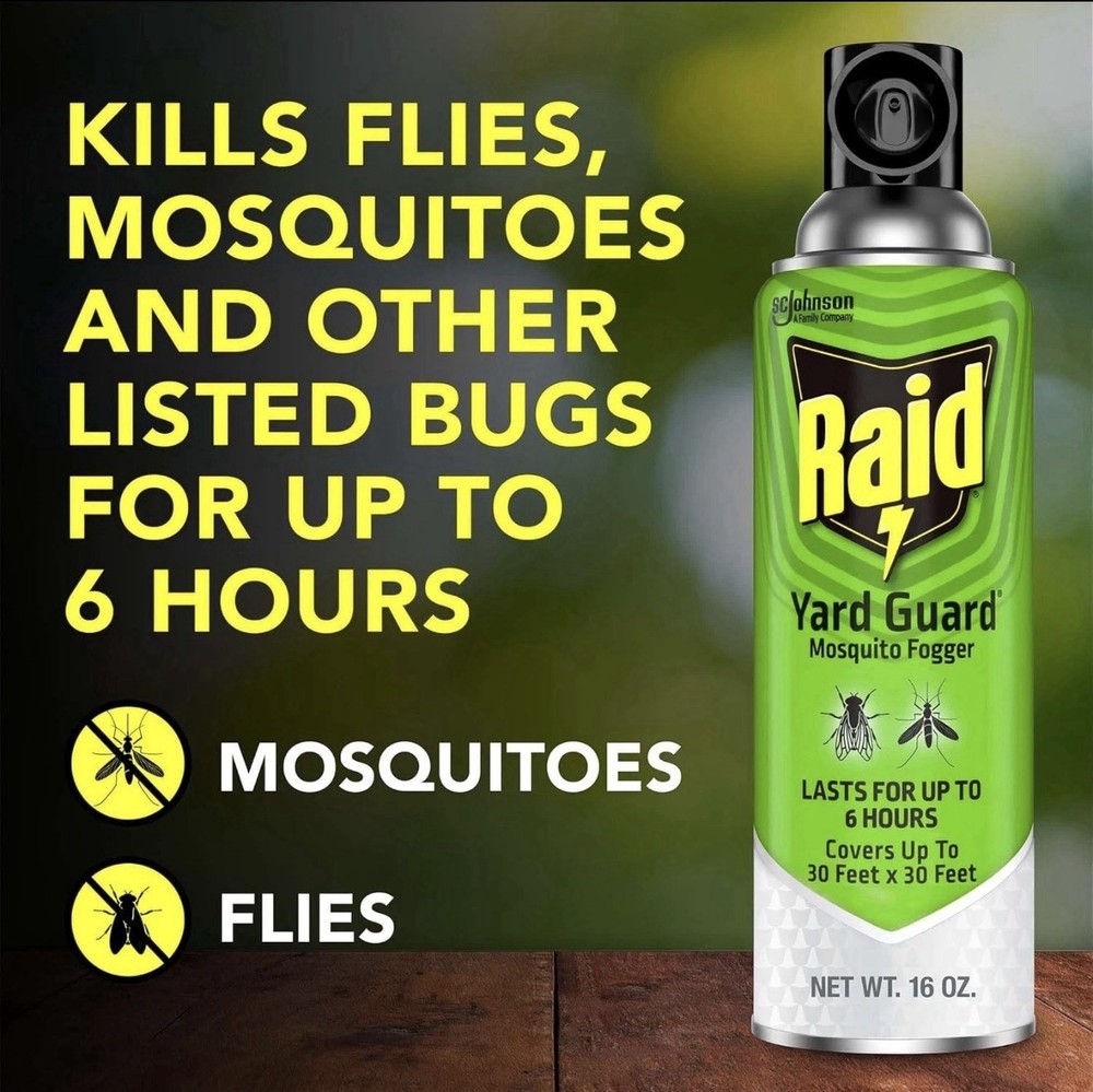 3pk - Raid Yard Guard Mosquito Fogger - 16 oz.