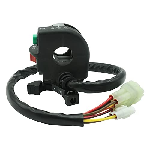 Left Handlebar Start Stop Headlight Override Switch for Kawasaki Brute Force
